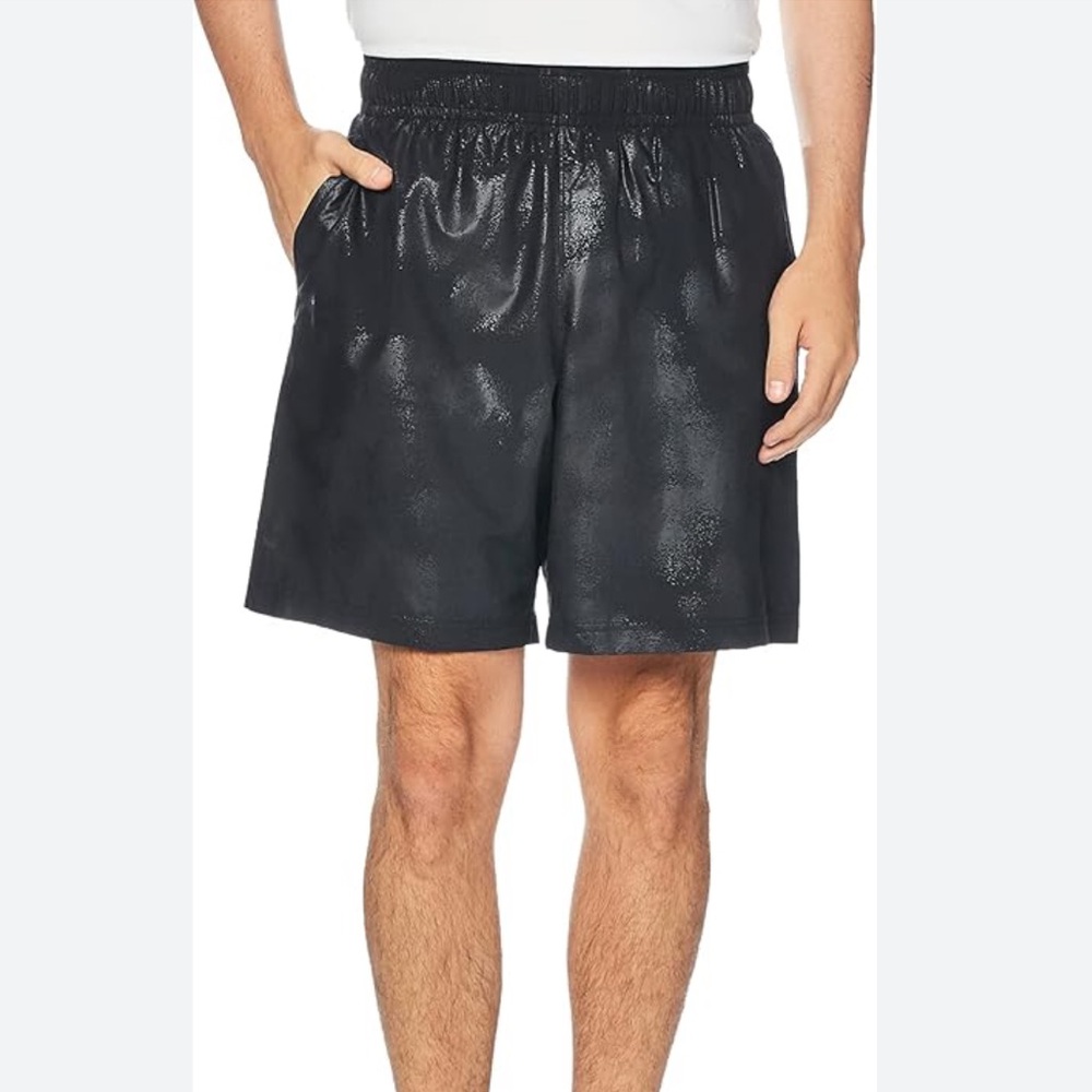 New Under Armour Black Woven Emboss Shorts Men’s Size L - Picture 16 of 16